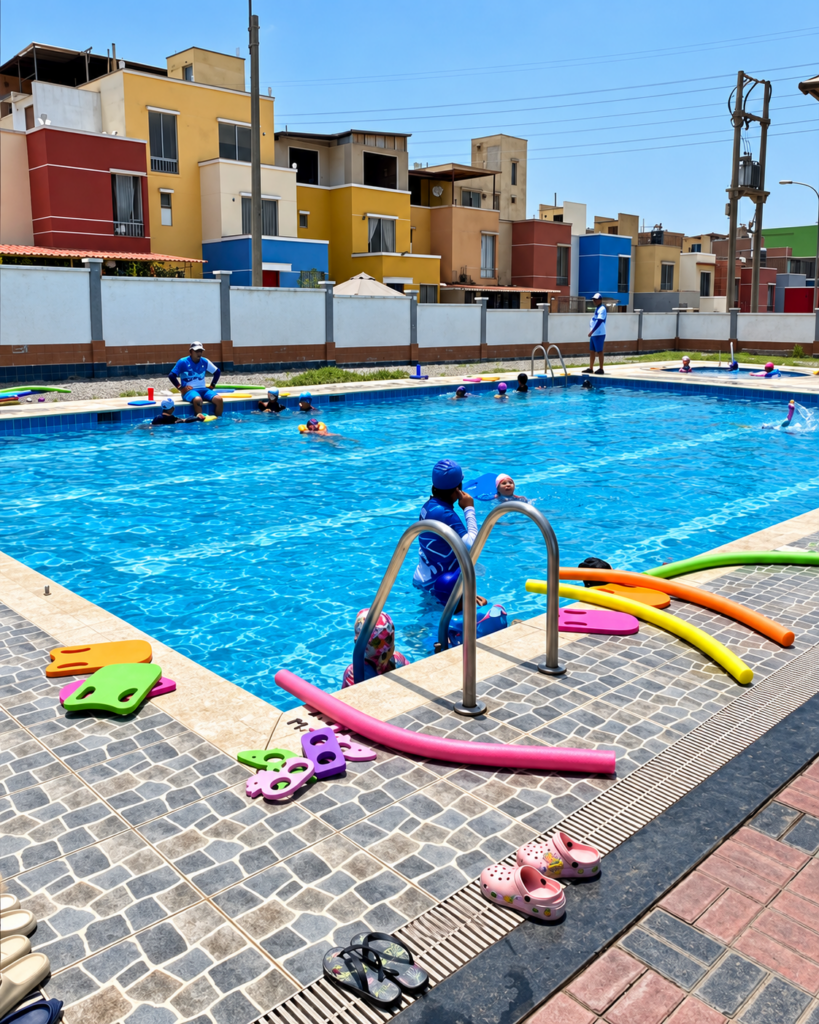 Piscina y casa club