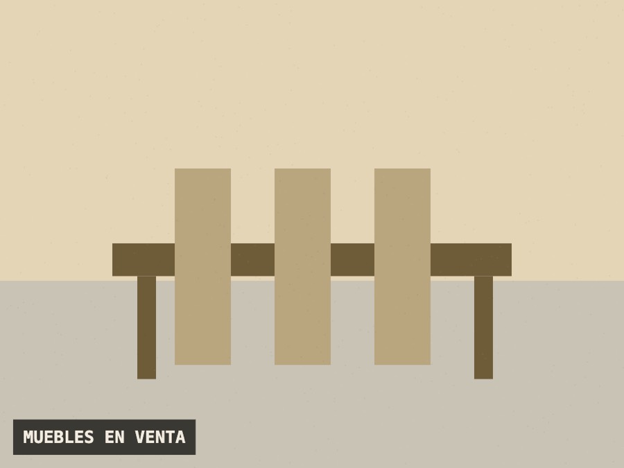 Juego de comedor de seis sillas